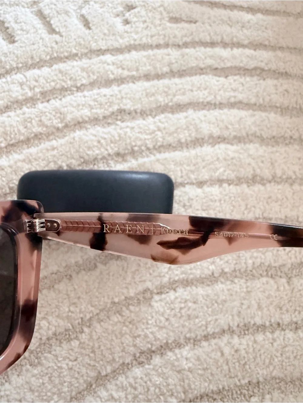 RAEN Tortoise Square Sunglasses with Dark Lenses